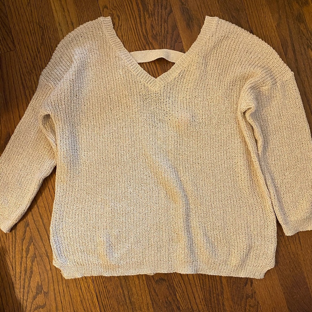 Pink/ Tan sweater